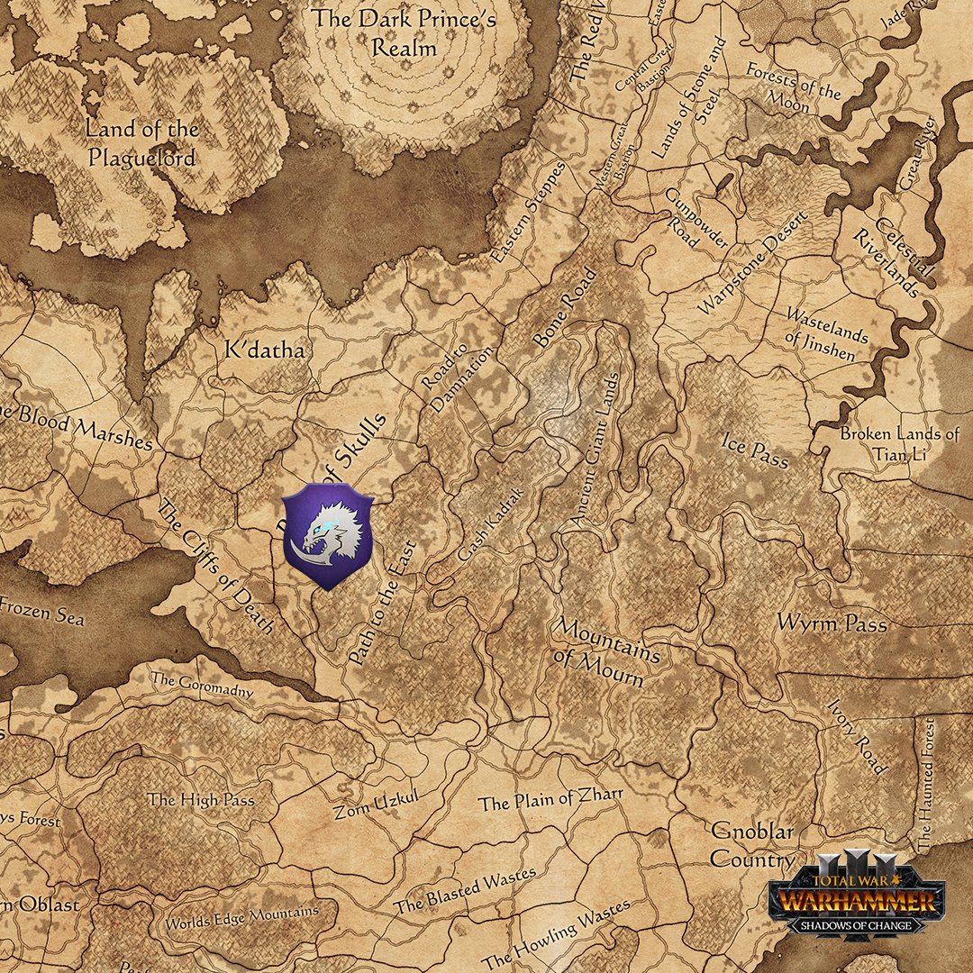 Total War: Warhammer 3 Mother Ostankya Realms of Chaos start position.